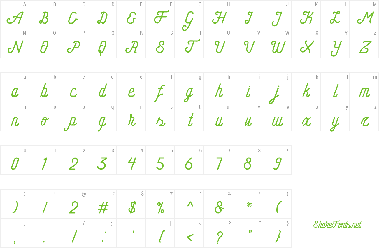 Font Hometown Script preview